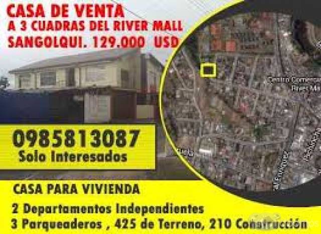 OPORTUNIDAD LINDA CASA DE VENTA EN SANGOLQUI 0985813087