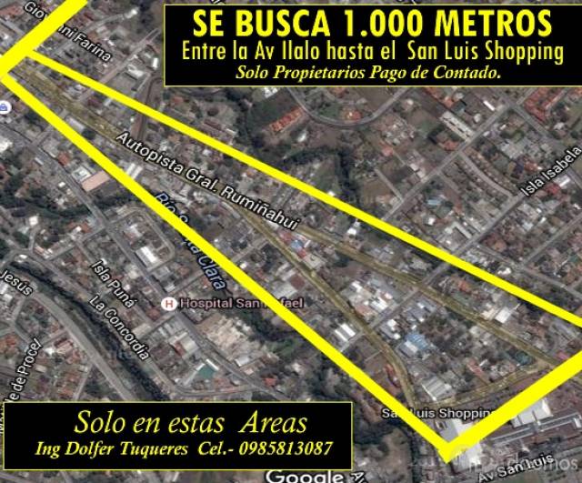 URGENTE BUSCO TERRENO SECTOR COMERCIAL VALLE DE LOS CHILLOS