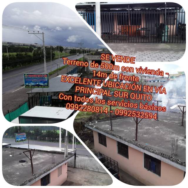 Venta terreno con casa