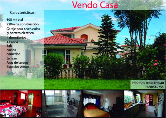 SE VENDE CASA EN CARANQUI