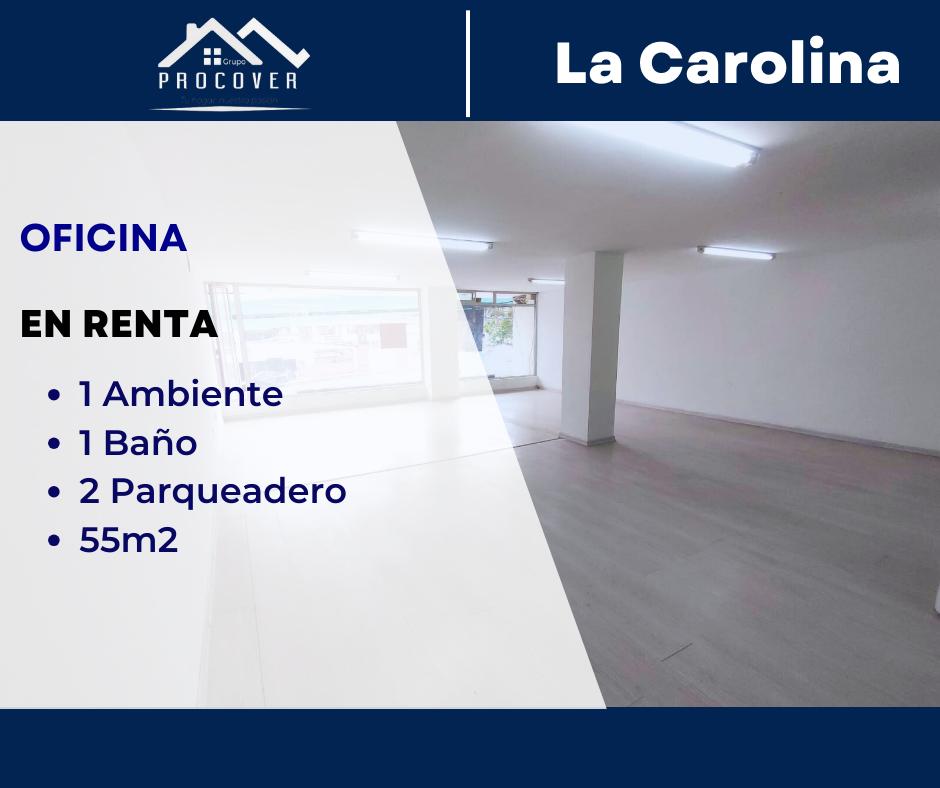 Oficina en renta - 55m2 - La Carolina