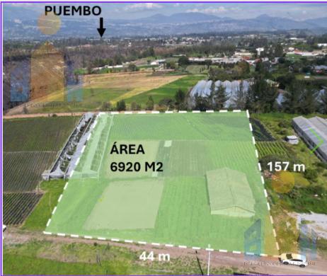 Terreno de venta en Tababela 6.920m2 a una cuadra del Hotel EuroBuilding