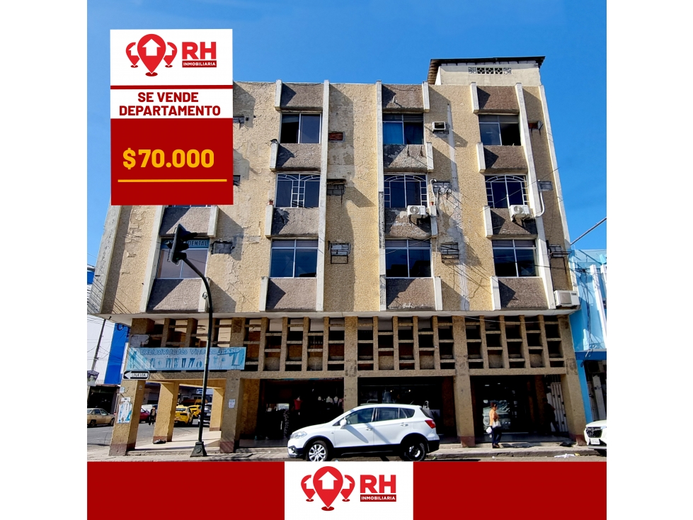 DEPARTAMENTO EN VENTA ENTRE PASAJE Y SANTA ROSA CENTRO MACHALA